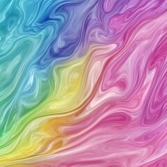 Obraz premium Rainbow Liquid Marble Texture