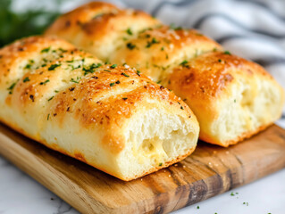 Indulge in Savory Cheese Bread: A Crispy Crust and Cheesy Interior Delight Perfect for Snacking, Appetizing, or as a Side Dish&mdash;Best Enjoyed Warm!