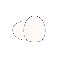 二つ重なった卵