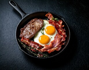 high protein low carb carnivore diet foods, steak, bacon, butter, eggs 