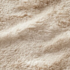 Soft beige fleece fabric texture with subtle waves and shadows