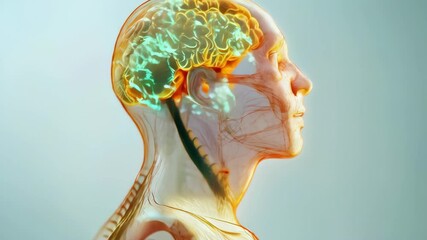 3d animation of Human brain Anatomical Model