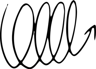 Abstract Outline scribble