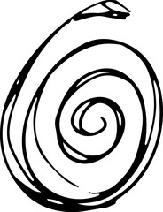 Abstract Outline scribble star