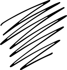 Abstract Outline scribble star
