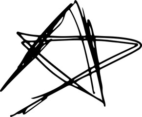 Abstract Outline scribble