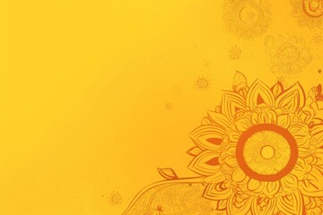 Free indian flower pattern rangoli background