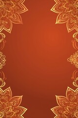 Free indian flower pattern rangoli background