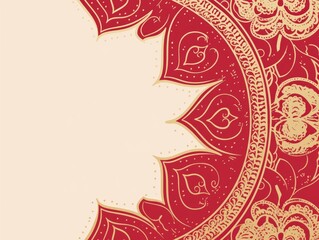 Free indian flower pattern rangoli background