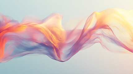 Abstract Pastel Wave Flowing Design