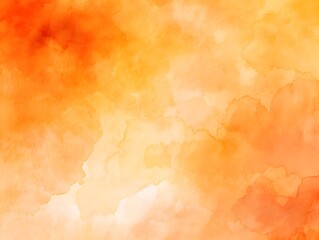Obraz premium Abstract Watercolor Wash in Orange and Yellow