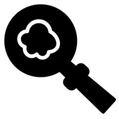 Pollution Research Search Glyph Icon