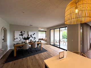 Modern Open-Plan Living Room and Kitchen Interior Design