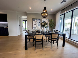 Modern Open-Plan Living Room and Kitchen Interior Design