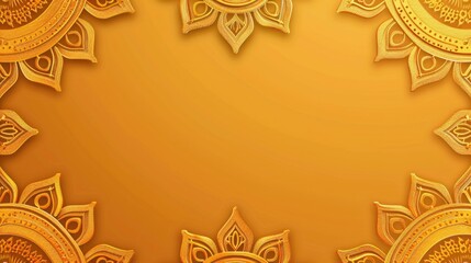 Fototapeta premium Free indian flower pattern rangoli background