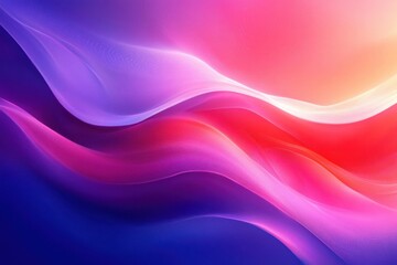 Naklejka premium Abstract Fluid Wave Pattern in Vibrant Pink and Blue Color Transition