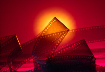 real film for color cinematographic background
