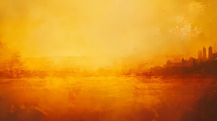 A blurred background with a golden yellow hue. Sunglow. Illustration