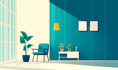 Fototapeta premium mordern house Image clean simple background,generation AI
