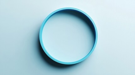 a blue oval object on a blue surface