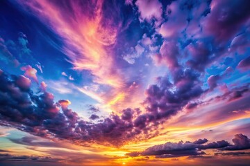 Fototapeta premium Stunning panoramic background design in vibrant purple and blueâ€”ideal for newsletters and corporate branding.