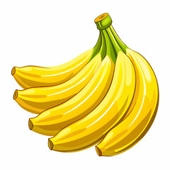 bananas isolated on white vector