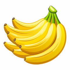 bananas isolated on white vector