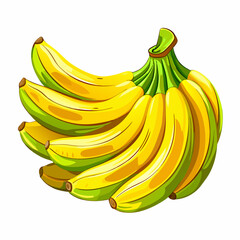 bananas isolated on white vector