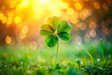 Adorable Clover, Cute Four-Leaf Clover, Bokeh Photography, Green Meadow,  Field of Clover,  Cute Plants, Nature Photography, Close-up Clover