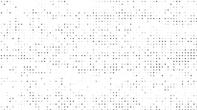 monochrome print halftone texture blinking on white background for vintage newspaper ink artwork overlay