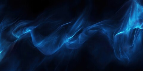 Fototapeta premium Futuristic technological black and blue minimalist abstract texture banner background