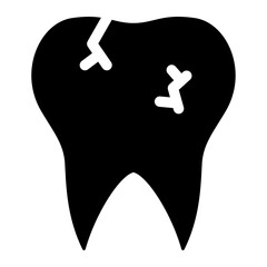 broken tooth icon