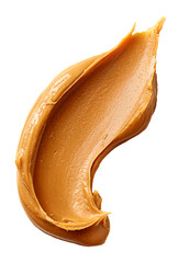 Creamy Thick Peanut Butter Spread Smear, Isolated with No Background / Background Removed	