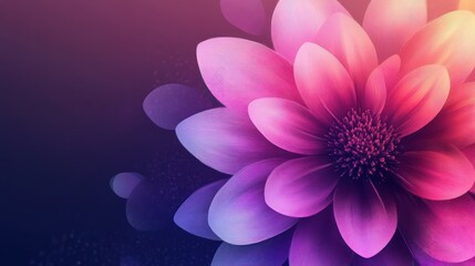 Obraz premium Vibrant pink and purple flower blossom. (1)