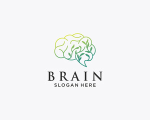 Leaf brain logo