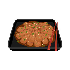 Tteokbokki Vector Art for Korean Street Food Designs