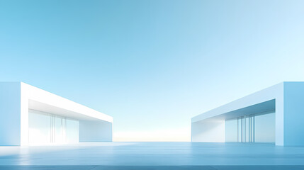 Obraz premium Future perspective of modern architecture