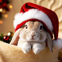 Rabbit Santa Claus토끼 산타클로스 Generative AI