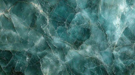 Fototapeta premium Stunning Teal Marble Texture: Green Stone Background, Nature-Inspired Design, Elegant Surface for Interior Decor