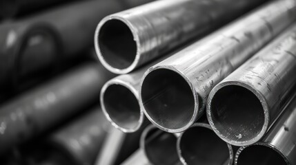 Fototapeta premium pile of construction steel and iron details for industry