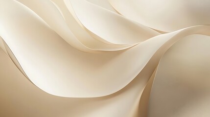 Obraz premium Abstract Beige Waves Curving Smoothly Together