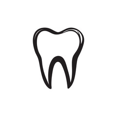 tooth isolated on white background