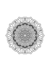 Mandala for your art work. Mandala for paint easy and relax. Mandala pattern ,background ,tattoo,coloring book , Line design, meditation, calmpage,flower,coloring book line art vector.