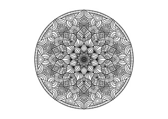 Mandala for your art work. Mandala for paint easy and relax. Mandala pattern ,background ,tattoo,coloring book , Line design, meditation, calmpage,flower,coloring book line art vector.