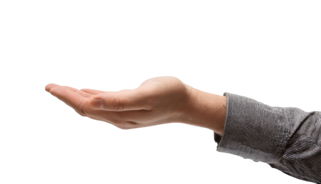 Una mano de un hombre de negocios