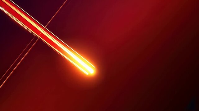 Abstract Red and Gold Light Streaks Background