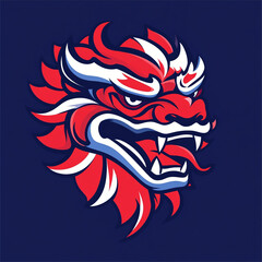 Komainu Mask illustration sports team logo
