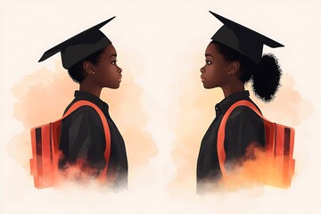 Achievement unleashed inspirational graduation celebration in a digital school environment