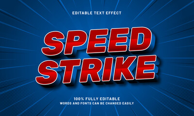 speed strike editable text effects with a run and sport theme
