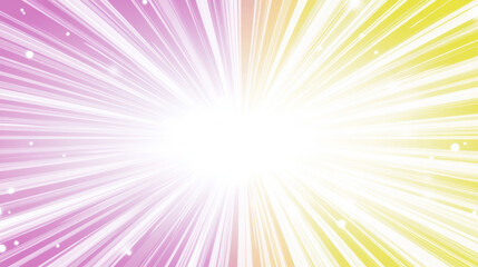 Obraz premium Radiant burst of pink and yellow light rays